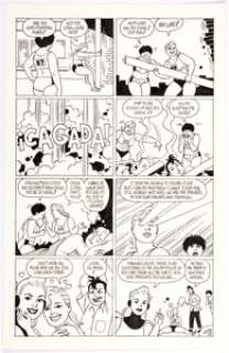 Jaime Hernandez | Penny Century #6 Story Page 22 Maggie and Hopey Original Art (Fantagraphics, 1999). | Heritage