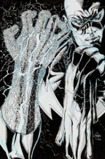 Ethan Van Sciver - Justice League of America #17 Cover Black Lightning Original Art (DC, 2008).