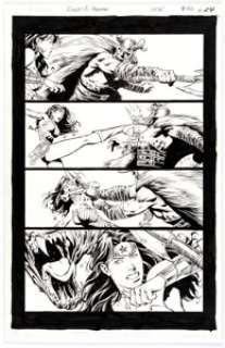 David Finch And Scott Hanna | Wonder Woman #50 Story Page 24 Original Art (DC, 2016). | Heritage