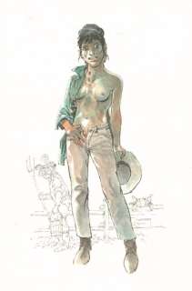 Hermann. Illustration originale Comanche | BDEnchères