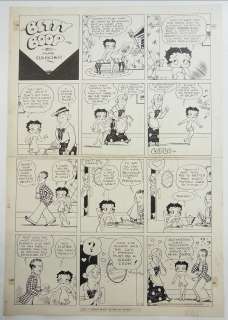  - 30: Max Fleischer, original Betty Boop, Sunday comic st