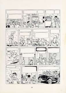 Craenhals | Les 4As, planche n°24 à l’encre de Chine de… | AZ auction