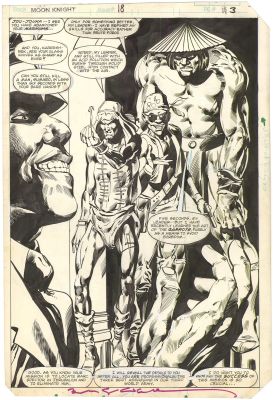 Bill Sienkiewicz - Moon Knight #18 p3 (Splash) (Signed)