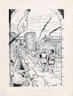 Martin | Alix, illustration à l’encre de Chine pour la… | AZ auction