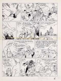 Hermann | Bernard Prince, planche n°6 à l’encre de Chine… | AZ auction