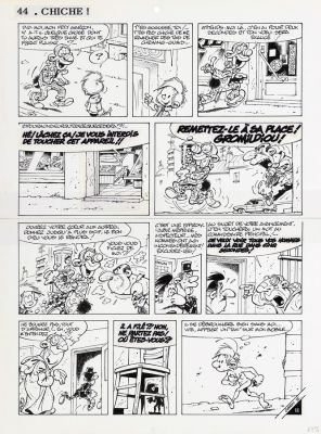 Seron | Les Petits hommes, planche n°44 à l’encre de… | AZ auction