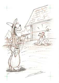 Vendetta, Z. | Original Pencil Drawing  - Goofy  - Apple Shot | Catawiki