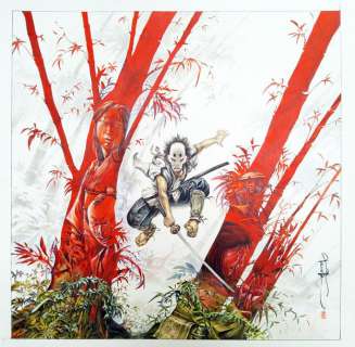 Tenuta Saverio Italien 1969 | Brume - Série : LE MASQUE DE FUDO, Les Nuées Ecarlates Planche originale de la… | Cornette de St Cyr