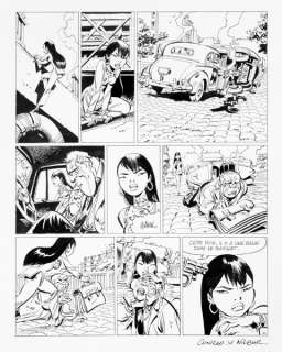 Conrad | Tigresse Blanche, planche n°44 Ã  l’encre de Chin… | Banque Dessinée