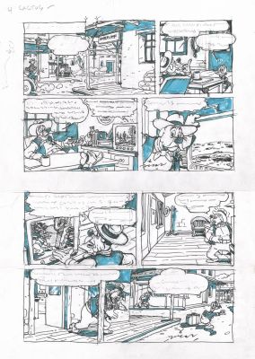 Victor Arriagada Rios ("Vicar") - Handdrawn Originals | 5. ) The Cactus Cop | Galerie Laqua