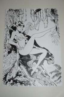 Meynet , Felix | Dessin original Ã  l’encre de Chine  - Hommage Ã  Jungla | Catawiki