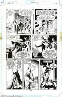 Russ Heath - Original Art for Batman: Legends of the Dark Knight #46, pages 2 and 17 (DC, 1993). Batman and - | Heritage