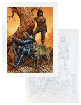 Swolfs | Légende, grande illustration à l’acrylique… | AZ auction