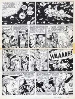 Hubinon | Buck Danny, planche n°1 Ã  l’encre de Chine de l’… | Banque Dessinée