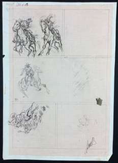 Tisselli, Sergio | sketch for "Tex Willer" | Catawiki