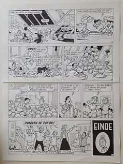 Verhaegen, Marc - Originele pagina (p.6) Suske en Wiske  - Kortverhaaltje ivm verkeersveiligheid  - (2002)