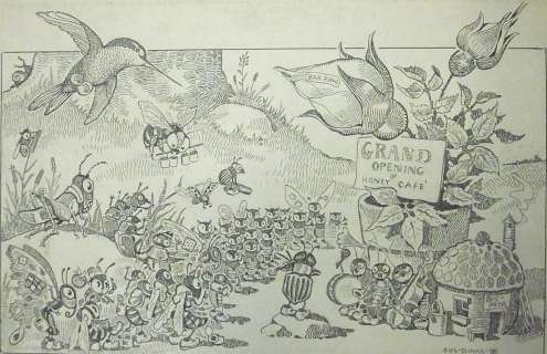 64: Gus Dirks Honey Café Bug Art â€œOpening Up The Summer | Hess Fine Auctions