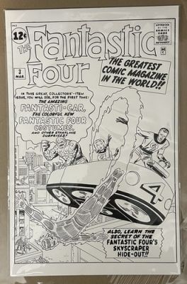 FANTASTIC FOUR #3 COVER RECREATION ORIGINAL COMIC ART | eBay US (Buy It Now)