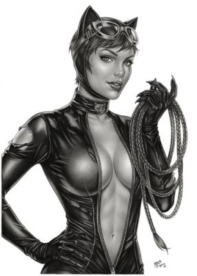 Catwoman (11"x17") Original Art by Mark Eugene - Ed Benes Studio