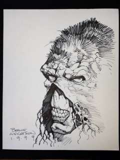 Dessin Original | Bernie Wrightson  - DC Comics  - Swamp Thing  - (1999) | Catawiki