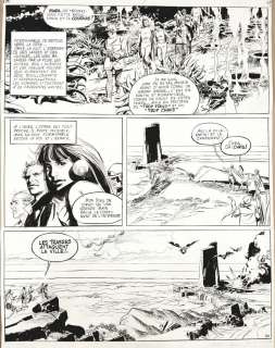 - - Planche originale 24 du tome 1 des NAUFRAGES DU TEMPS - L‘étoile endormie -