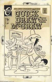 Ray Dirgo - Original Cover Art for Quick Draw McGraw #9 (Charlton, 1972). Hanna Barbera’s most formidable - | Heritage
