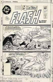 Carmine Infantino and Mike DeCarlo - The Flash #313 Cover Original Art (DC, 1982). The Flash tries to break up a - | Heritage