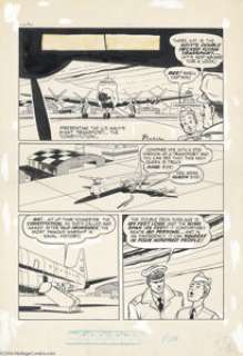 Bob Powell - Terry and the Pirates # 14 Complete 2 page Story "Plane Talk" Original Art (Harvey, 1949). - | Heritage