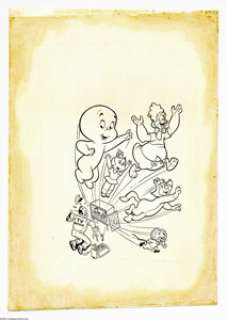 Warren Kremer - TV Casper #46 Cover Original Art (Harvey, 1970s). Harvey all-stars such as Casper, Little Audrey, - | Heritage