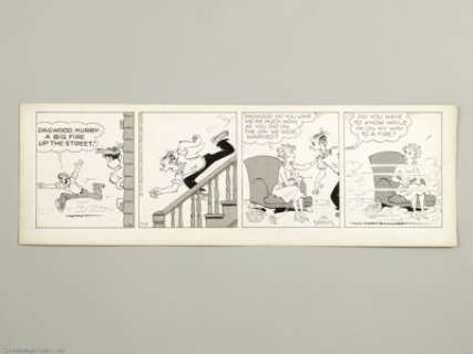 Chic Young - Blondie Daily Comic Strip Original Art, dated 9-12-56 (King Features Syndicate, 1956). Self-esteem - | Heritage