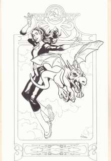 Mark dos Santos - Kitty pryde shadowcat art for print - 2016 signed