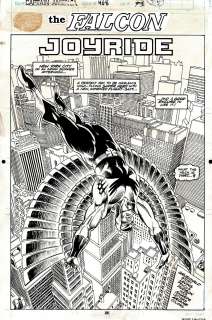 Rik Levins - captain america #408 p 1 splash (1992)