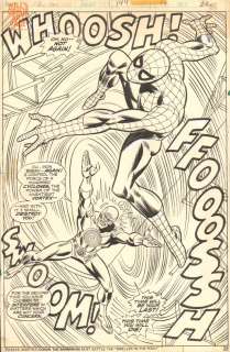 Ross Andru Frank Giacoia Dave Hunt - Amazing Spider-Man 144 Splash (Marvel, 1975)