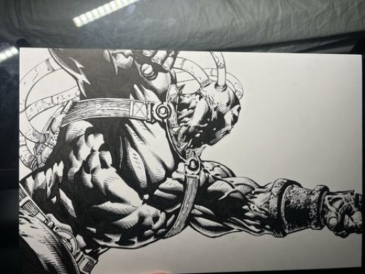 Bane Original Comic Art - Hand Ink and Drawn Illustration on 11x17 Bristol - DC | eBay US (Buy It Now)