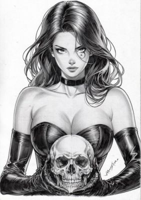 Death (09"x12") Original Art by Vinicius Silva - Ed Benes Studio