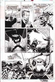 Ron Lim, Sam de La Rosa - Venom: Lethal Protector #6 P.17 - Perfect Venom Page - Signed - 1993