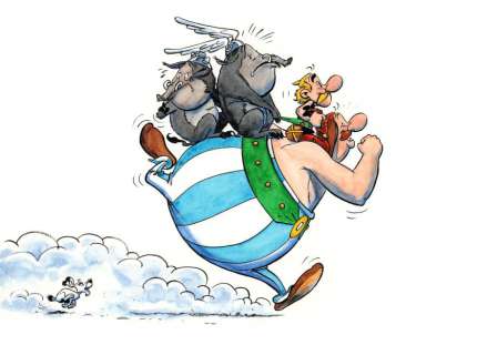 Sinisa BANOVIC - Illustration originale 2 Astérix et Obélix