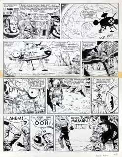 Hubinon | Buck Danny, planche n°2 Ã  l’encre de Chine de l’… | Banque Dessinée