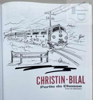 Bilal/Partie de chasse, album édition de 1990. Dessin… | Dagoty