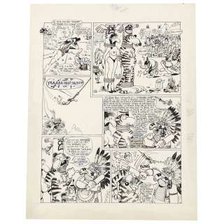 EDOUARD CARALI DIT EDIKA (NÉ EN 1940) - Lot #58 - Anthologie. Tome 2. Planche N°236 Encre de Chine Signé. 41,3 x 32,5 cm