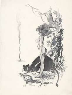 Azpiri, Alfonso - Original drawing - Sexy Jungle Girl & Jaguar | Catawiki