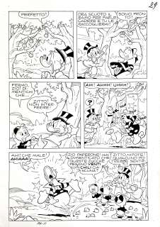MASSIMO DE VITA - Original page for Topolino. Cm. 25x34,5. Ink. Mint. Code 1541.