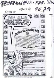 Steve Ditko | Amazing Spider-Man 25 - Ad Mmms | Panel Page Art