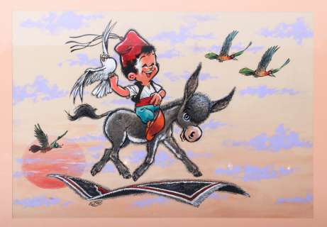 Foufi on his magic carpet | Zwiggelaar Auctions