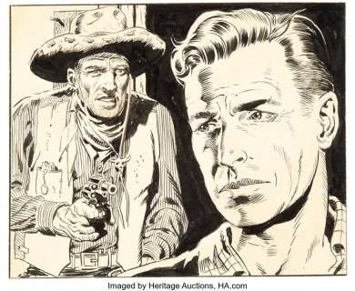 Wally Wood - Unpublished Buster Crabbe Panel