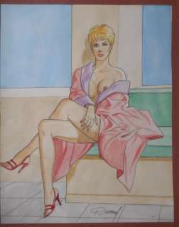 Renaud - Originele tekening in kleur - Jessica Blandy - Page volante | Catawiki