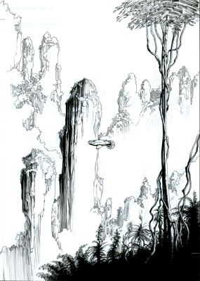 Olivier Vatine | Niourk Volume 2, Page 12 - Original Art by Olivier Vatine | Pulp’s Art
