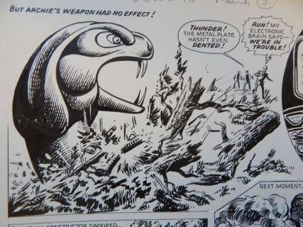 Kearon, Edward - Original page - Robot Archie - Robot Archie and The World of the Future - (1969) | Catawiki