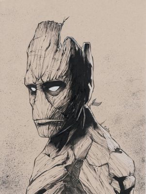 Juan Castro | Groot Pinup | ComiConArt