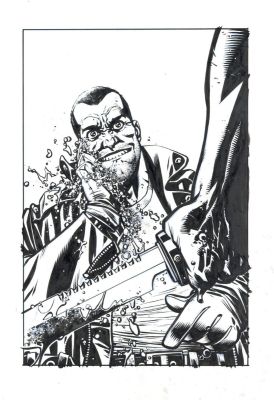 Zach Howard | The Walking Dead Issue 126 Deluxe Page Cover | ComiConArt